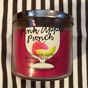 Bath and Body Works Pink Apple Punch 3 wick